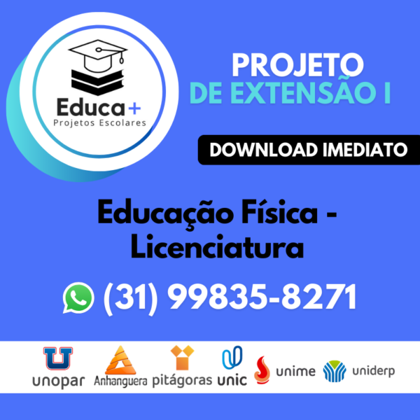 PROJETO DE EXTENSÃO - Educação Física - Licenciatura
