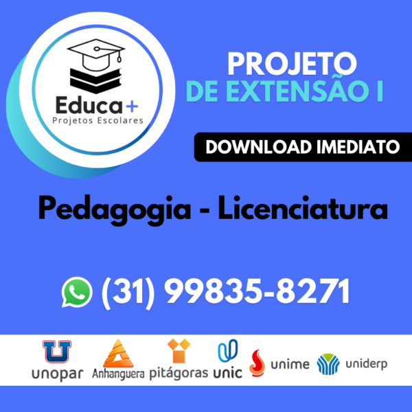PROJETO DE EXTENSÃO - Pedagogia - Licenciatura